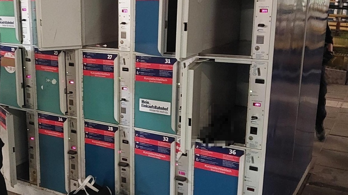 BPOL-HH: Bahnhof Altona: Mann versucht DB-Schließfach mit einem Bolzenschneider aufzubrechen- - Foto: presseportal.de