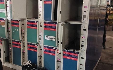 BPOL-HH: Bahnhof Altona: Mann versucht DB-Schließfach mit einem Bolzenschneider aufzubrechen- - Foto: presseportal.de