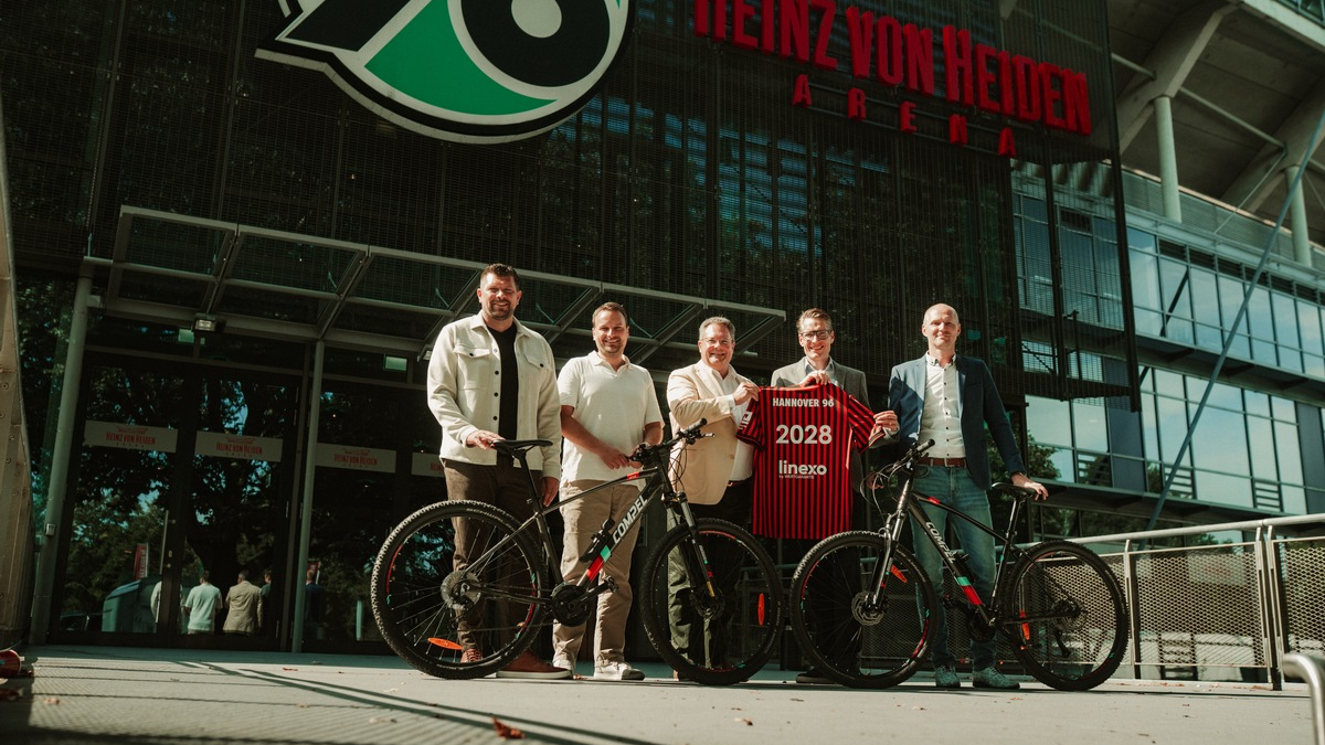 Neuer Mobilitätspartner Fahrrad: Hannover 96 künftig als Tandem mit Linexo - Foto: presseportal.de