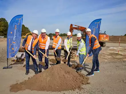 H2-Leitung Vlieghuis-Ochtrup / Spatenstich-Veranstaltung in Hoogstede: Thyssengas beginnt mit der Realisierung der grenzüberschreitenden Wasserstoff-Leitung zwischen den Niederlanden und Deutschland - Foto: presseportal.de