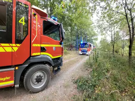 FW Lügde: Waldbrand zwischen Elbrinxen und Henkenbrink - Foto: presseportal.de