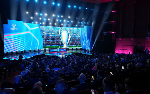 Im Grimaldi Forum von Monaco wurde ausgelost. - Foto: Laurent Cipriani/AP/dpa