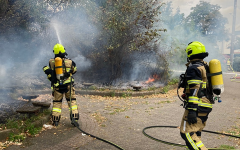 FW-OB: Vegetationsbrand an Kreuzung erfolgreich gelöscht - Ausbreitung verhindert - Foto: presseportal.de