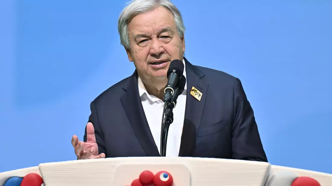 Guterres ist über den russischen Angriff auf Kiew erbost. (Archivbild) - Bild: --/kyodo/dpa