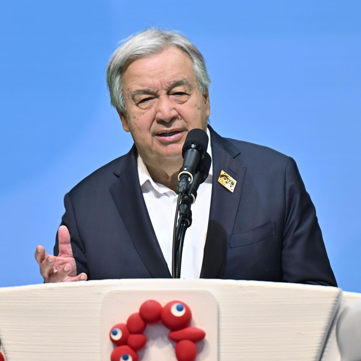 UN-Generalsekretär Guterres fordert eine Waffenruhe. (Archivbild) - Foto: --/kyodo/dpa