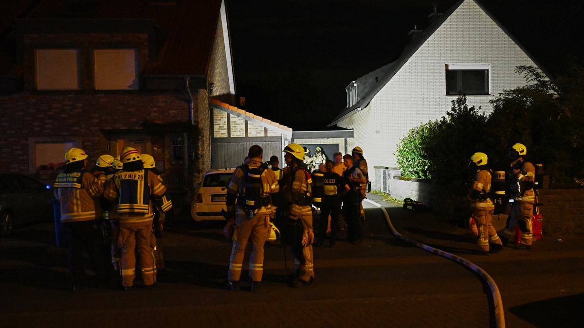 FW Pulheim: Geyen - Gasaustritt in Wohngebiet - Foto: presseportal.de