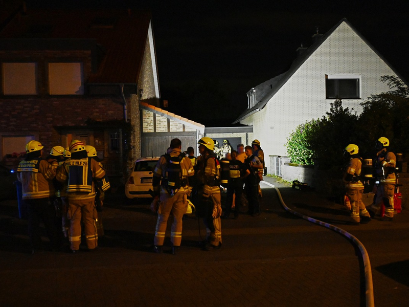 FW Pulheim: Geyen - Gasaustritt in Wohngebiet - Foto: presseportal.de