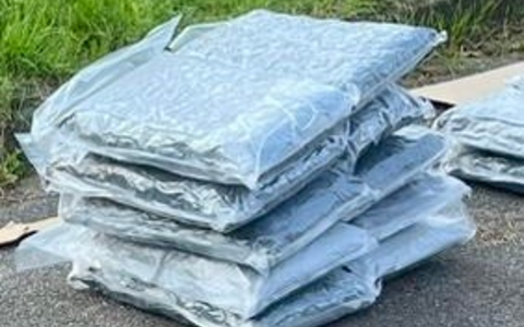 ZOLL-E: Supernasen - Zollhunde Fiete und Kim erschnüffeln über 50 kg Drogen im Wert von ½ Million Euro - 1 Person in Haft - Foto: presseportal.de