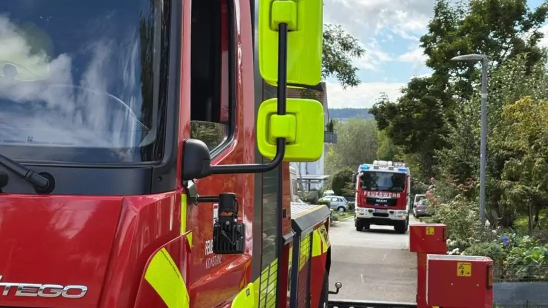 FW Reichenau: Verletzte Person aus Obergeschoß gerettet, Reichenau-Lindenbühl, 29.08.2025 - Bild: presseportal.de