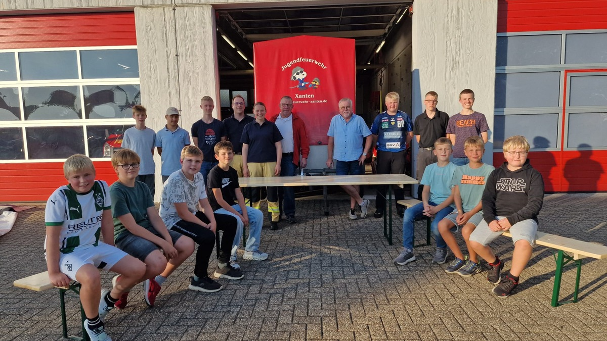 FW Xanten: Förderverein unterstützt die Jugendfeuerwehr Xanten - Foto: presseportal.de