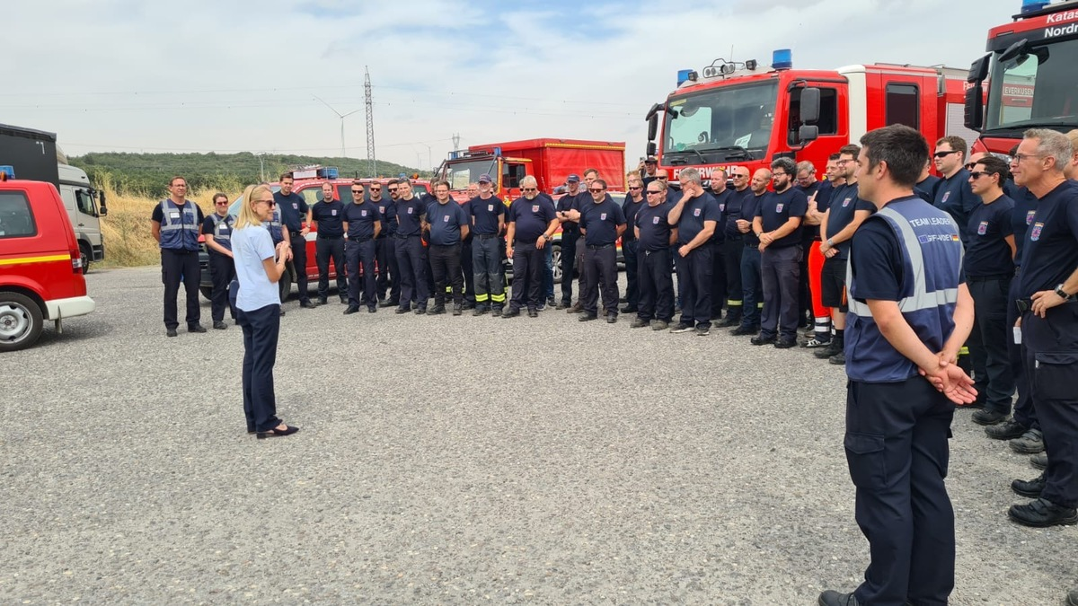 FW-BN: Erfolgreicher Abschluss des Waldbrandeinsatzes des NRW-Waldbrandmoduls GFFF-V DE1 in Spanien - Foto: presseportal.de