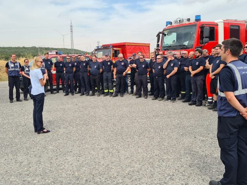 FW-BN: Erfolgreicher Abschluss des Waldbrandeinsatzes des NRW-Waldbrandmoduls GFFF-V DE1 in Spanien - Foto: presseportal.de