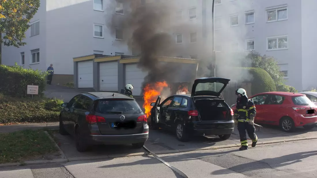 FW-MK: PKW-Brand am Steinhügel - Bild: presseportal.de