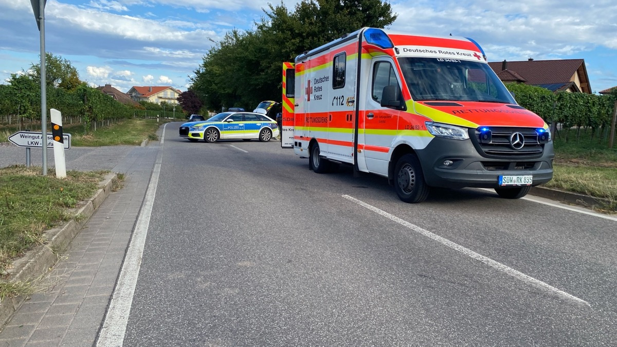 POL-PDLD: Zwei Verkehrsunfälle mit verletzten Radfahrern - Foto: presseportal.de