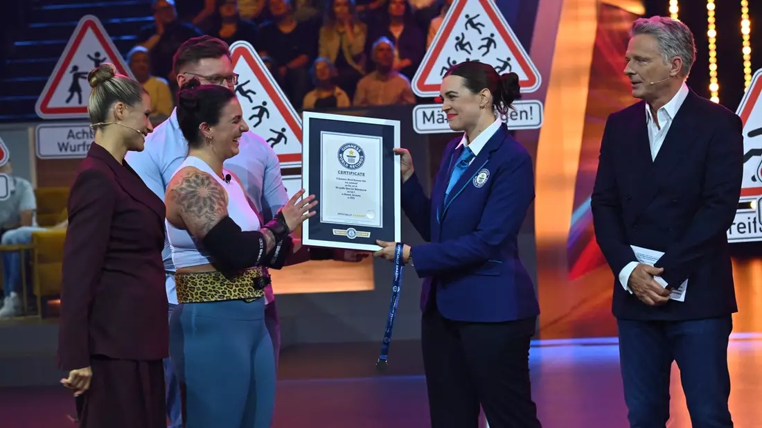 Neun Weltrekorde! Guinness World Records - Die große Show der Weltrekorde überzeugt am Freitagabend in SAT.1 - Bild: Joyn/Claudius Pflug, presseportal.de
