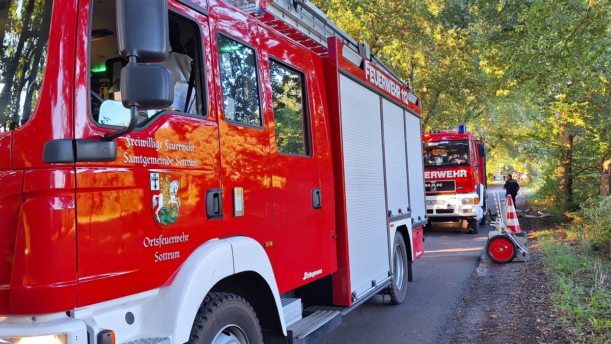 FW-ROW: Alarmübung des Zuges West: Einsatzübung und Stuckenborstel erfolgreich durchgeführt - Foto: presseportal.de