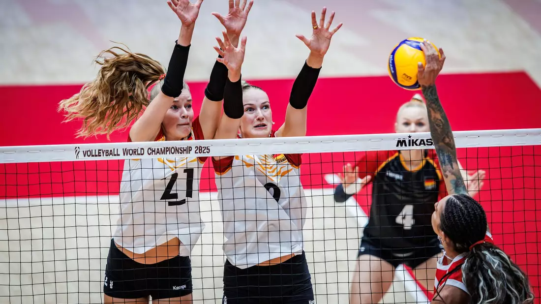 Das deutsche Team scheiterte in der Runde der letzten 16. - Bild: ---/Deutscher Volleyball-Verband /dpa