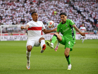 Am Ende obenauf: Maximilian Mittelstädt mit dem VfB - Foto: Marijan Murat/dpa