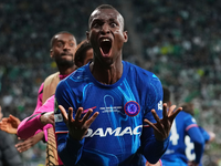 Neu beim FC Bayern: Nicolas Jackson. - Foto: Petr David Josek/AP/dpa