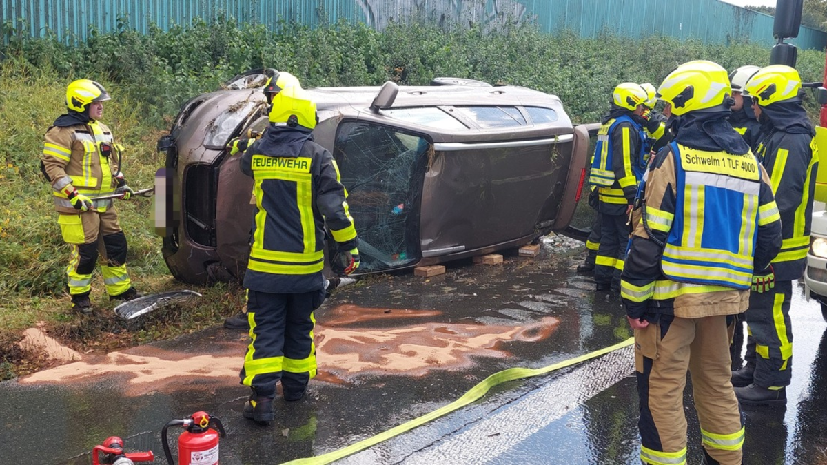FW-EN: Verkehrsunfall auf der Autobahn - Foto: presseportal.de
