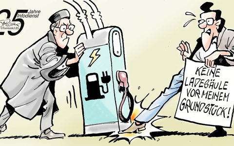 Ladesäule hat Vorrang / Es handelt sich um eine zumutbare Belastung - Foto: presseportal.de