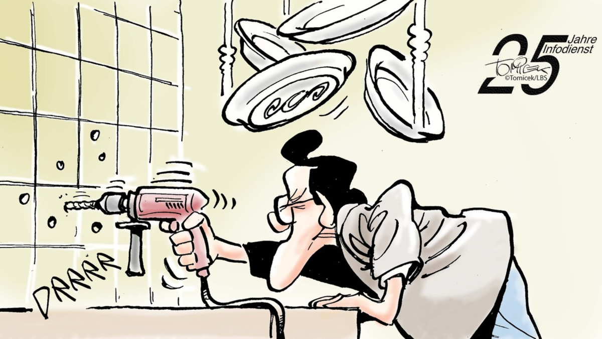 Fliesen durchbohren? / Das dürfen Mieter nur dann, wenn es nicht anders geht - Foto: presseportal.de