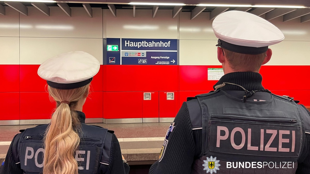 Bundespolizeidirektion München: Außerdienstlich gefordert Bundespolizist schritt am Hauptbahnhof München ein - Foto: presseportal.de