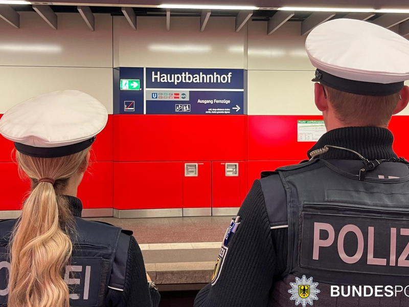 Bundespolizeidirektion München: Außerdienstlich gefordert Bundespolizist schritt am Hauptbahnhof München ein - Foto: presseportal.de