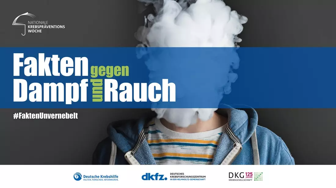Rauchen und Dampfen: Deutsches Krebsforschungszentrum, Deutsche Krebshilfe und Deutsche Krebsgesellschaft fordern strengere Regeln - Bild: presseportal.de