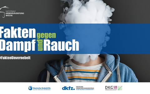 Rauchen und Dampfen: Deutsches Krebsforschungszentrum, Deutsche Krebshilfe und Deutsche Krebsgesellschaft fordern strengere Regeln - Foto: presseportal.de