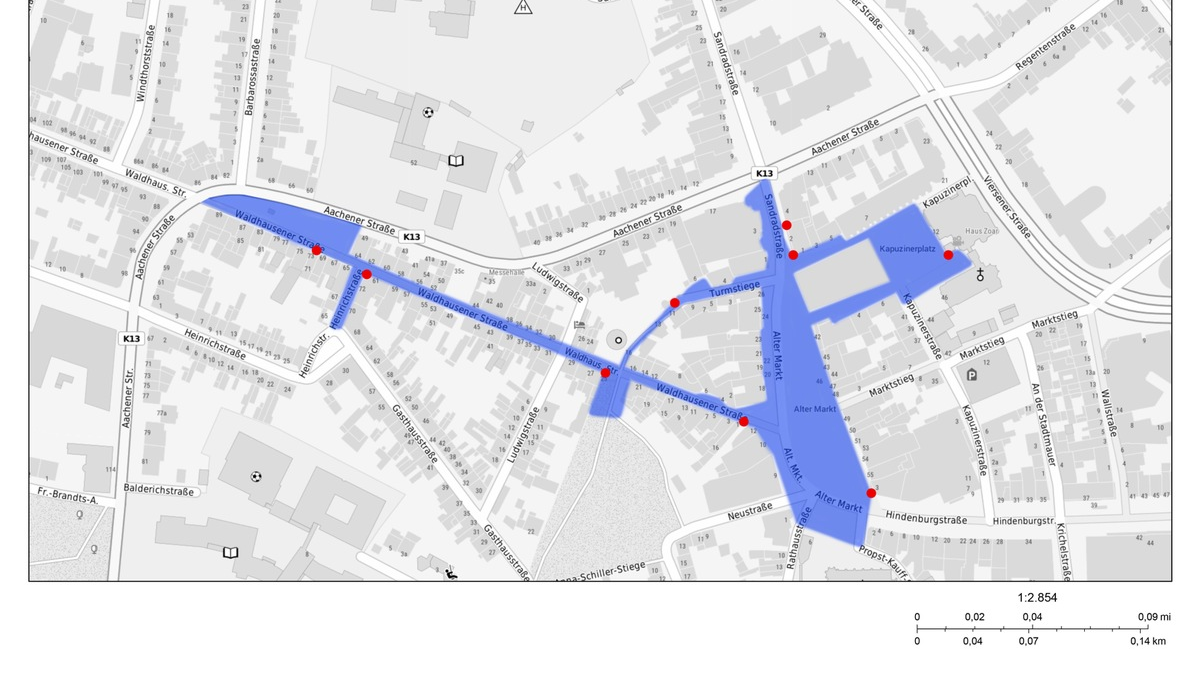 POL-MG: Videobeobachtung in der Mönchengladbacher Innenstadt erneut verlängert - Foto: presseportal.de