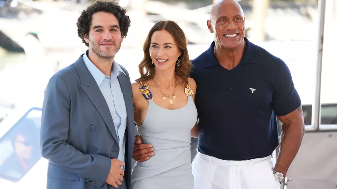 Dwayne Johnson und Emily Blunt spielen im Film ein toxisches Liebespaar.  - Bild: Scott A Garfitt/Invision/AP/dpa