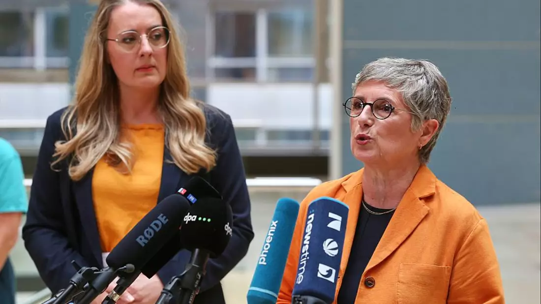 Katharina Dröge und Britta Haßelmann am 02.09.2025 - Bild: über dts Nachrichtenagentur