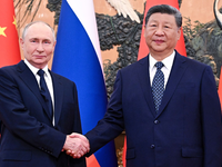 Russlands Präsident Putin will nach dem Gipfel noch eine Militärparade in Peking besuchen.   - Foto: Sergei Bobylev/Pool Sputnik Kremlin/AP/dpa