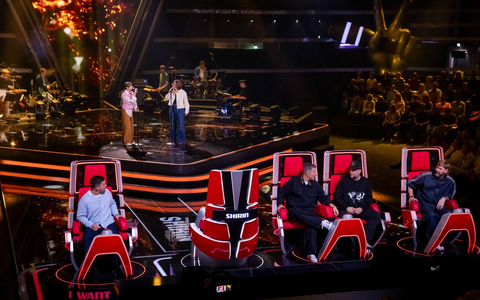 Nadia und Annika Schüler Nico Santos Michi Beck Smudo Rea Garvey The Voice of Germany - Foto: Joyn/Claudius Pflug, presseportal.de