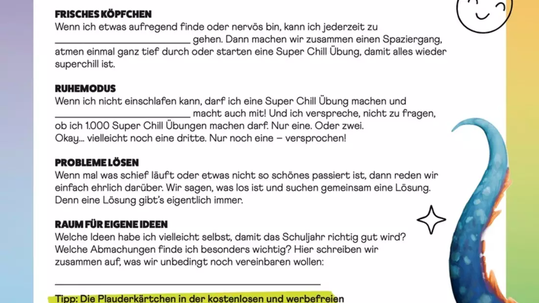 Kleine Abmachung, große Wirkung - wie der Super Chill Mini-Deal Familien zum Schulstart unterstützt - Bild: presseportal.de