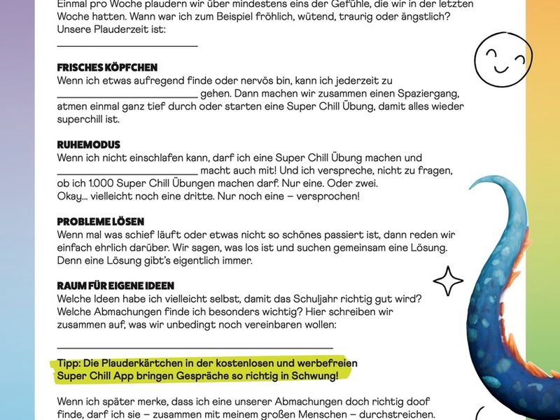 Kleine Abmachung, große Wirkung - wie der Super Chill Mini-Deal Familien zum Schulstart unterstützt - Foto: presseportal.de
