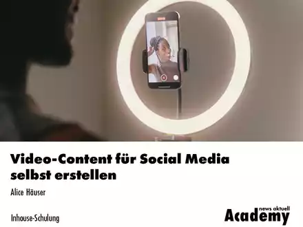 Video-Content für Social Media selbst erstellen / Eine Inhouse-Schulung der news aktuell Academy - Foto: presseportal.de