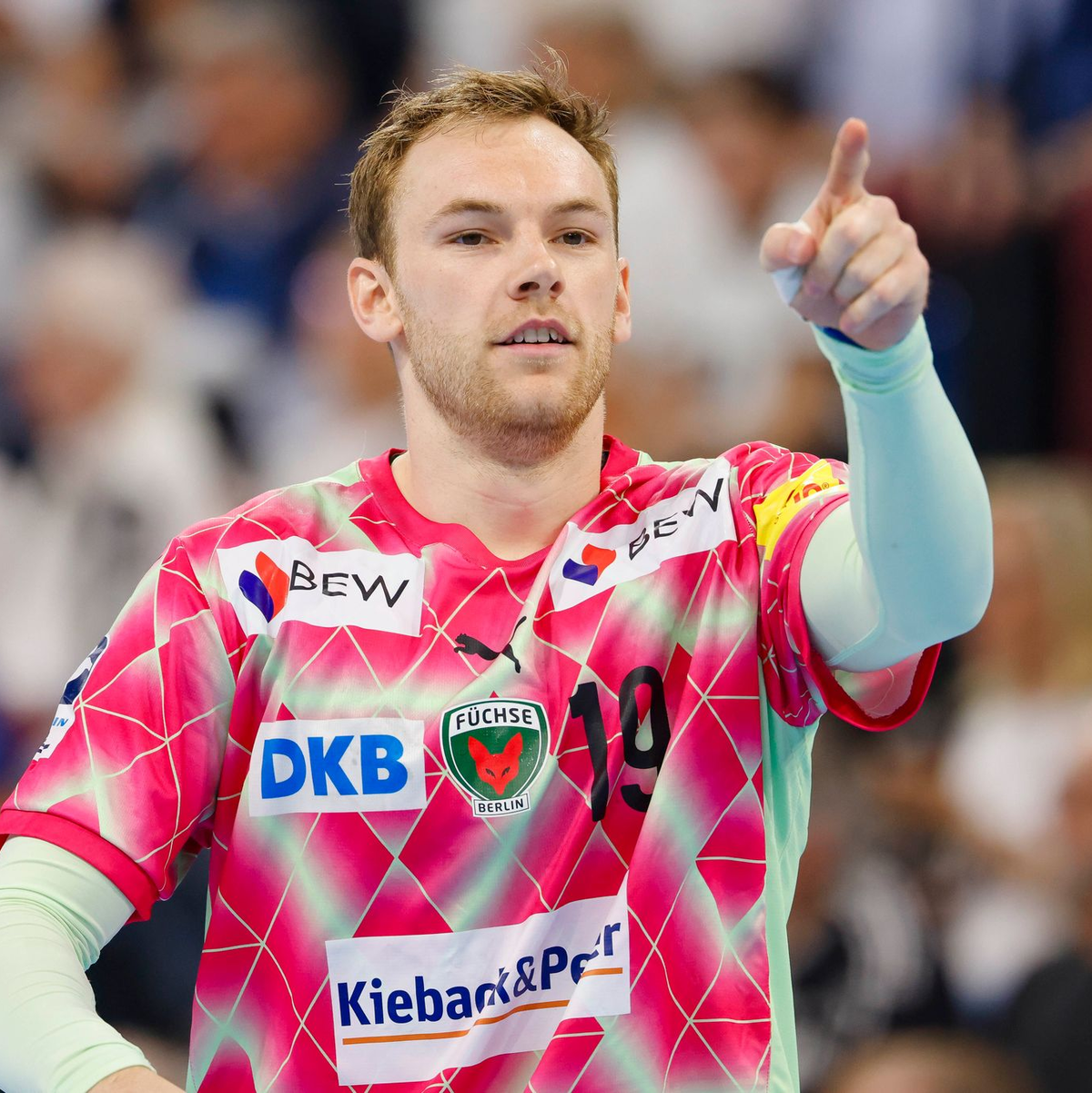 Kretzschmar holte ihn nach Berlin: Mathias Gidsel. (Archivbild) - Foto: Frank Molter/dpa