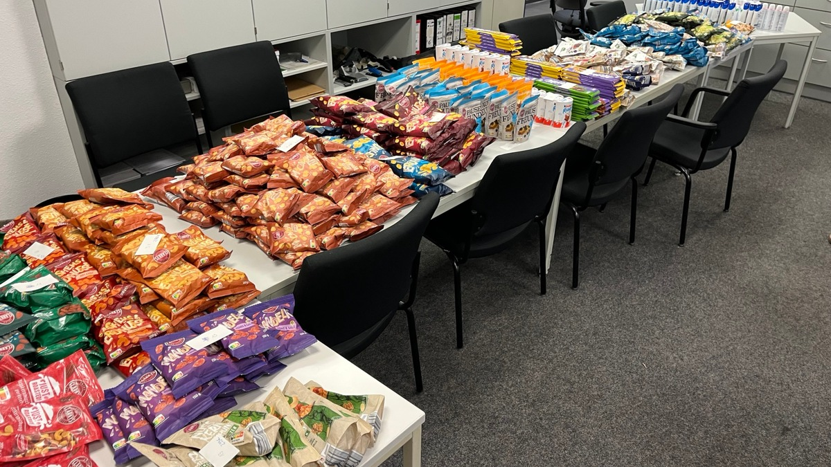 POL-MS: Kofferraum voller mutmaßlich gestohlener Lebensmittel - Polizei stoppt Trio auf der A 43 - Foto: presseportal.de