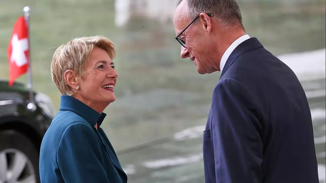 Karin Keller-Sutter und Friedrich Merz am 02.09.2025 - Bild: über dts Nachrichtenagentur