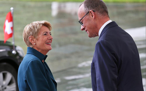 Karin Keller-Sutter und Friedrich Merz am 02.09.2025 - Foto: über dts Nachrichtenagentur