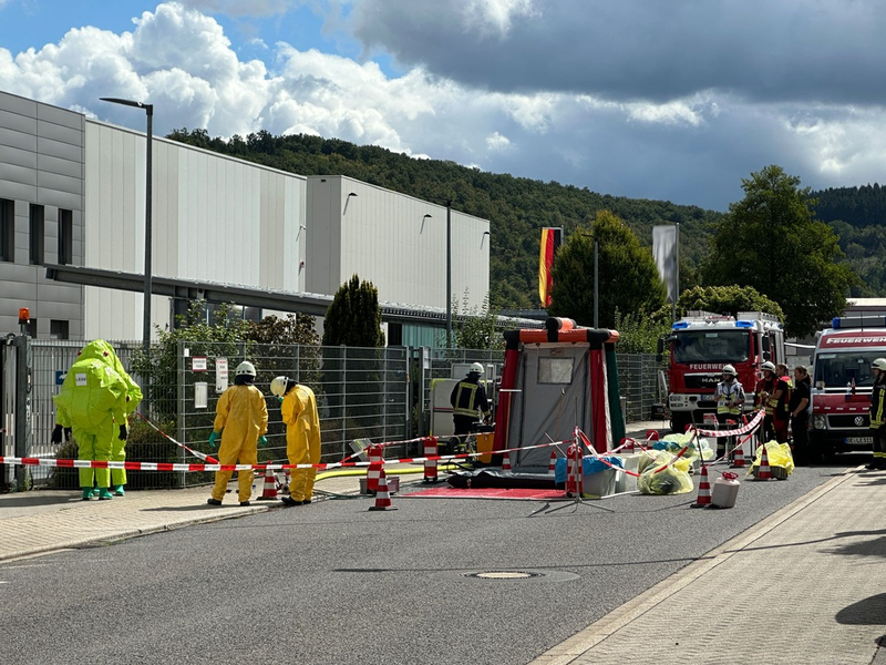 FW Finnentrop: Gefahrstoffaustritt in Finnentrop-Frielentrop - Foto: presseportal.de