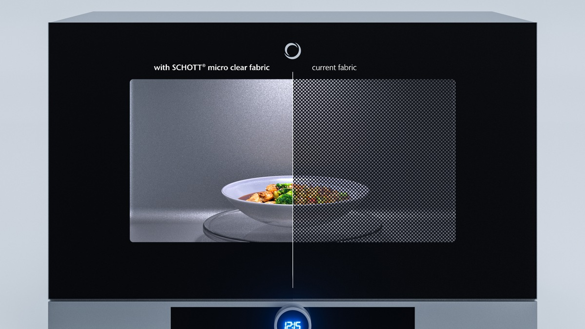 Mehr Durchblick in der Küche: SCHOTT revolutioniert Mikrowellenglas mit nahezu transparentem Gitter - Foto: presseportal.de