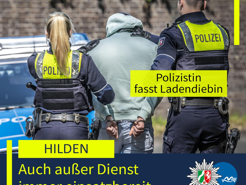 POL-ME: Beim Einkaufen: Polizistin stellt Ladendiebin - 2509015 - Foto: presseportal.de