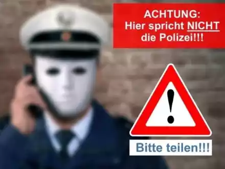 POL-PDLD: Aktuelle Warnmeldung der Polizeidirektion Landau - falscher Polizeibeamter/Schockanrufe - Foto: presseportal.de