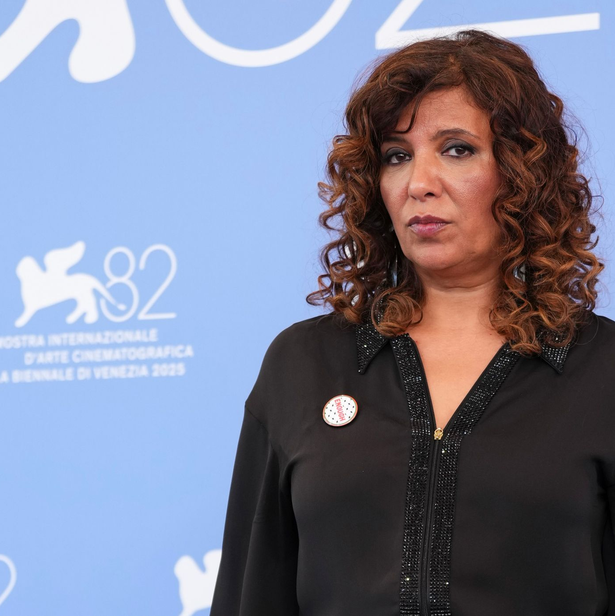 Regisseurin Kaouther Ben Hania («The Voice of Hind Rajab») bei den Filmfestspielen von Venedig.  - Foto: Scott A Garfitt/Invision/AP/dpa