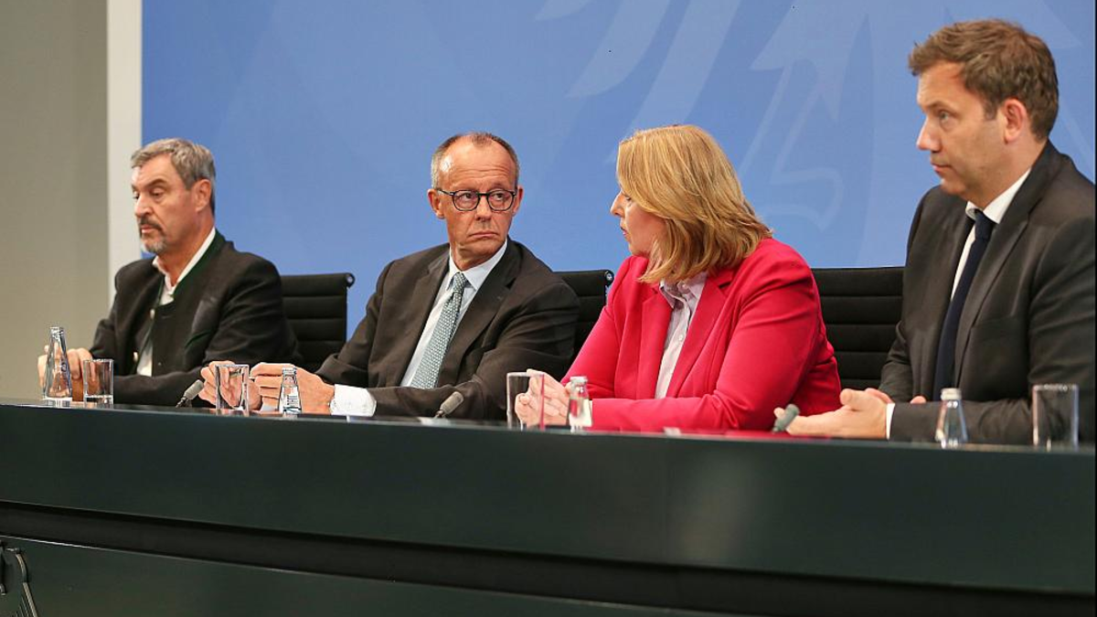 Söder, Merz, Bas und Klingbeil am 03.09.2025 - Foto: über dts Nachrichtenagentur