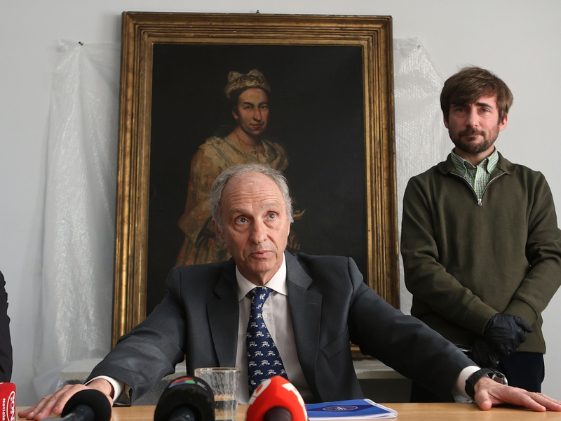 Das Bild aus dem 18. Jahrhundert soll einem jüdischen Galeristen in den Niederlanden gestohlen worden sein. - Foto: Christian Heit/AP/dpa