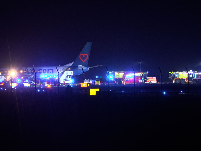 Die Passagiere sind unverletzt. - Foto: tv7news.de/dpa